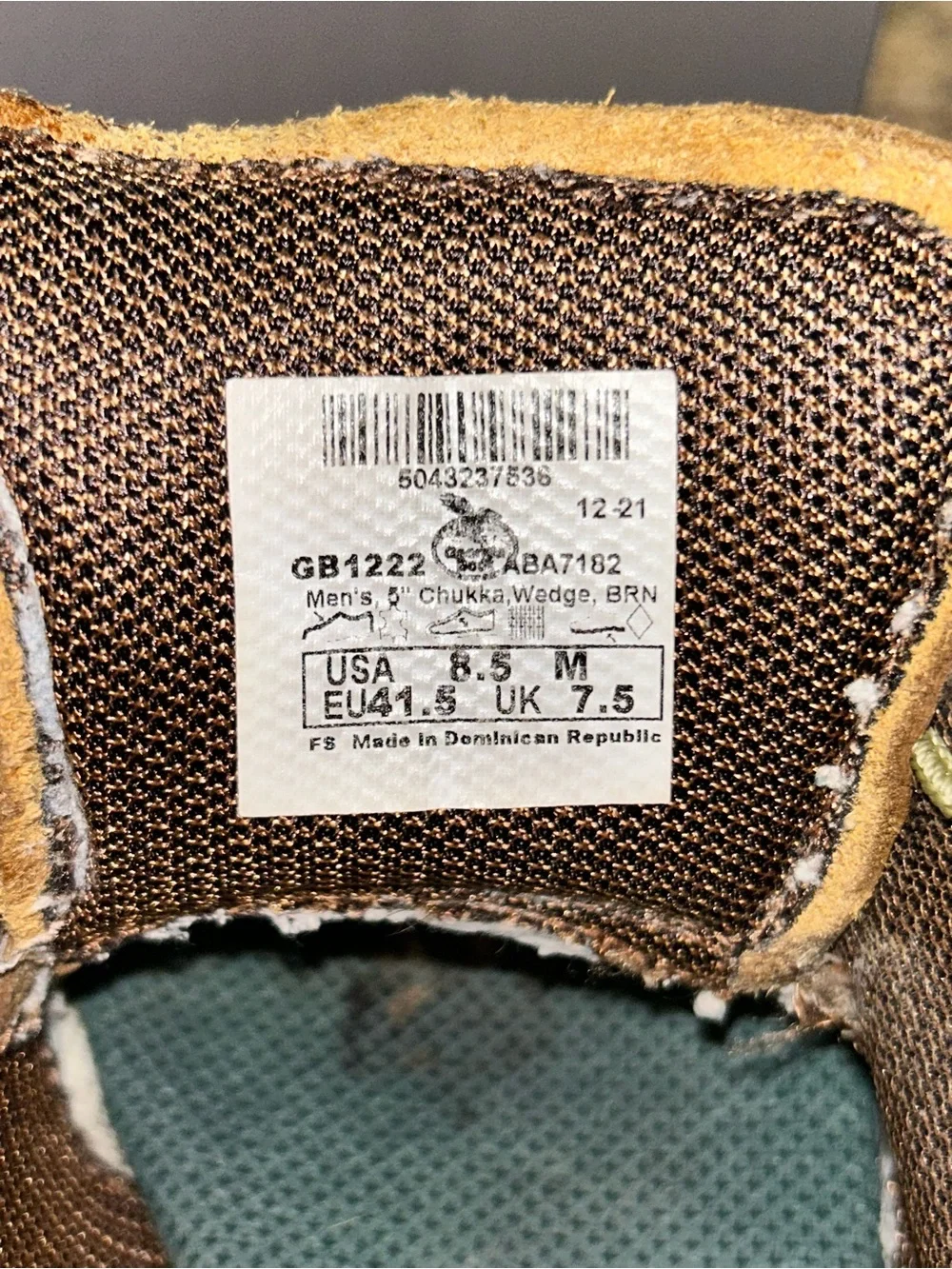 Georgia Men's GB1222 Wedge Chukka Work Hunting Soft Toe Boots Leather Size 8.5